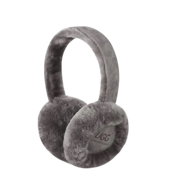 UGG Charcoal Shearling Ear Warmers - Picture 2 of 4